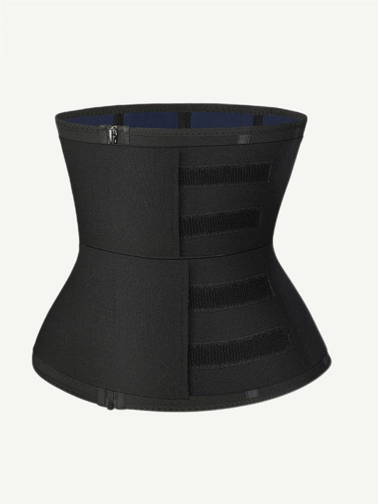 Steel Boned Tummy Control Waist Trainer with Double Belts